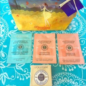 L’Occitane shampoo & soap travel set